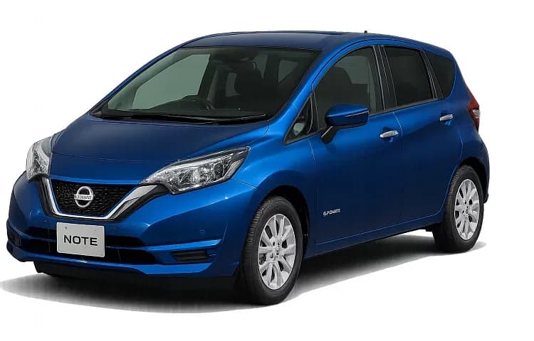 Blue Nissan Note e-Power hatchback