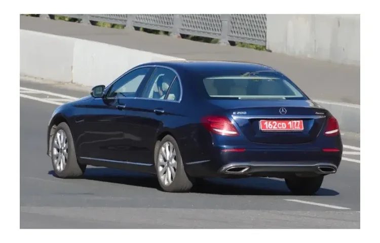 Dark blue Mercedes-Benz E-Class